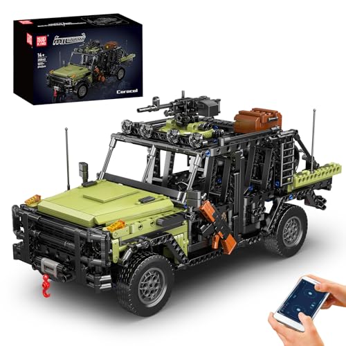 Mould King 20042 Technik Caracal Sturmwagen-Baustein-Modell,elektrisch ferngesteuertes militärisches Geländefahrzeug, militärisches All-Terrain-Fahrzeug Technologie Klemmbausteine Bausatz (1577+Teile) von Mould King