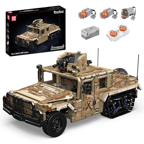 Mould King 20047 Technik Ferngesteuert Militär-Geländekettenfahrzeug Modell eines militärischen Geländepanzers Technologie Klemmbausteine Bausatz （4733 Teile） Pickup-Bausätze für Erwachsene von Mould King