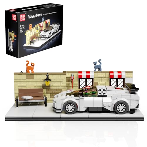 Mould King 24065 Klemmbausteine Auto Rennauto Spielzeug Modular Building Drift Car MOC Street View Bausteine Klemmbausteine Architektur Kompatibel mit Andere Marke(588 Teile) von Mould King