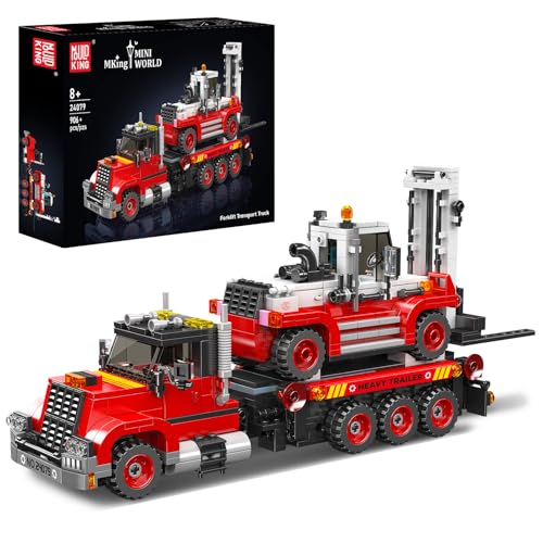 Mould King 24079 Technik Schwertransport LKW Bausteine, 906 Teile LKW-Bausatz, Technologie Anhänger Spielzeug für Erwachsene und Jugendliche 8+ Jahre Mould King 24079 Technik Schwertransport LKW Bausteine, 906 Teile LKW-Bausatz, Technologie Anhänger Spielzeug für Erwachsene und Jugendliche 8+ Jahre von Mould King