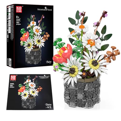 Mould King 24107 Technik Blumen Bausteine, 1157 PCS LKW Modell, Technologie Klemmbausteine Bausatz für Pflanzenstrauß Spielzeug Mould King 24107 Technik Blumen Bausteine, 1157 PCS LKW Modell, Technologie Klemmbausteine Bausatz für Pflanzenstrauß Spielzeug von Mould King