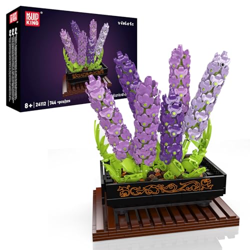 Mould King 24112 MOC Veilchen Blumen Bausteine, 744 Teile Topfpflanzen-Blumenkunst ModellBausatz, Technik Spielzeug für Erwachsene und Kid 8+ Jahre Mould King 24112 MOC Veilchen Blumen Bausteine, 744 Teile Topfpflanzen-Blumenkunst ModellBausatz, Technik Spielzeug für Erwachsene und Kid 8+ Jahre von Mould King
