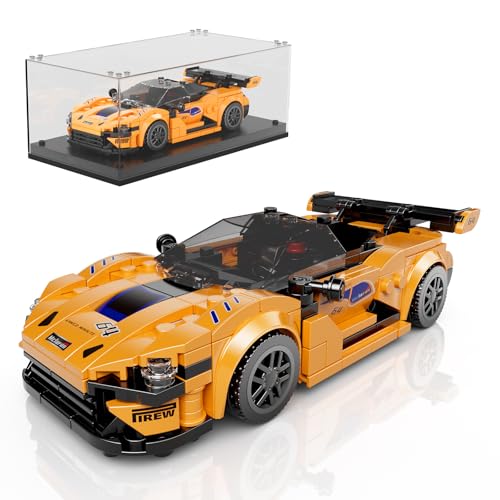 Mould King 27064 Technik Drift Auto Klemmbausteine Rennwagen Bausteine Modell Auto Bausatz 720S GT3 mit Acryl Display Box Geschenk für Erwachsene und Jugendliche(382 Teile) von Mould King