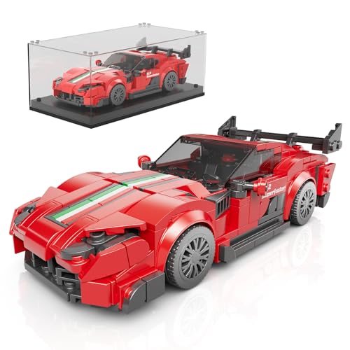 Mould King 27079 Technik Speed Champion Rennwagen Klemmbausteine F812 Auto Bausteine Sportwagen Bauspielzeug mit Acryl Vitrine Modellautos zum Sammeln (449 Teile) Mould King 27079 Technik Speed Champion Rennwagen Klemmbausteine F812 Auto Bausteine Sportwagen Bauspielzeug mit Acryl Vitrine Modellautos zum Sammeln (449 Teile) von Mould King