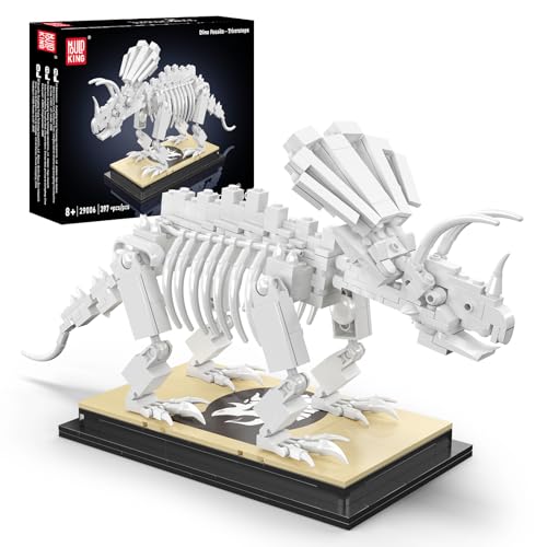 Mould King 29006 Technik Dinosaurier Bausteine, 397 Teile Triceratops Skelett ModellBausatz, Technologie Spielzeug für Erwachsene und Kid 8+ Jahre von Mould King