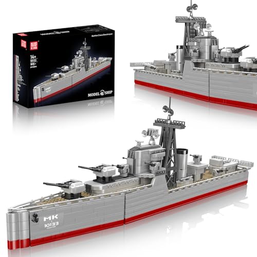 Mould King 10133 Deutsches Schlachtschiff klemmbausteine, Geschenk für Kinder ab 8 Jahren,MOC Groß WWII Deutsches Militär Kriegsschiff Marine-Schlachtschiff Modell für Erwachsene(1815 Teile) Mould King 10133 Deutsches Schlachtschiff klemmbausteine, Geschenk für Kinder ab 8 Jahren,MOC Groß WWII Deutsches Militär Kriegsschiff Marine-Schlachtschiff Modell für Erwachsene(1815 Teile) von Mould King