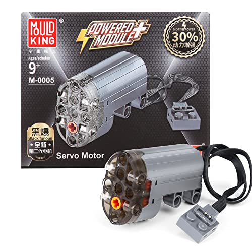 Mould King M0005 Technik Servomotor, Elektrisch Spielzeug Motor, Power-Funktion Zubehör kompatibel mit Technik Ferngesteuertes Bausteine Modellserien von Mould King