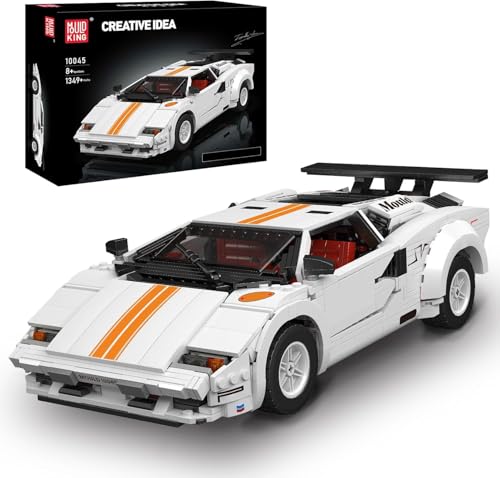 Mould King 10045 MOC Technik Car Modell, Kreativität Technologie Sportwagen Cabrio Auto Modellauto Bausatz,Designer Firas Abu-Jaber Ausstellungsstück für (1349 pcs) Klemmbausteine Bausatz von Mould King