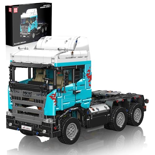 Mould King RC Traktor LKW Bausatz, Sattelschlepper Modell für Jungen ab 14 Jahren, 13203 realistischer Truck mit Motor, Schwerlasttransporter Bauset zum Bauen und Ausstellen, 2060 Teile Mould King RC Traktor LKW Bausatz, Sattelschlepper Modell für Jungen ab 14 Jahren, 13203 realistischer Truck mit Motor, Schwerlasttransporter Bauset zum Bauen und Ausstellen, 2060 Teile von Mould King