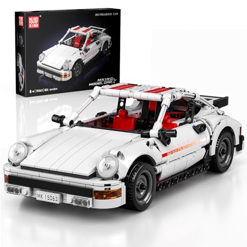 Mould King Rückschlagauto Bauset 824 Teile, Sammel-Sportwagen Modell im Maßstab - Rennauto Konstruktionsspielzeug für Erwachsene & Kinder ab 8 Jahren (15063) von Mould King
