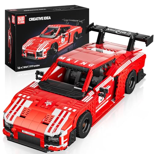 Mould King Sportwagen Bausteine Modell 1717 Teile, Sammel-Sportwagen Modell im Maßstab - Rennwagen Konstruktionsspielzeug für Erwachsene & Kinder ab 14 Jahren (10167) von Mould King