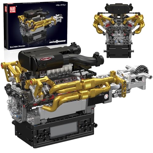 Mould King Technik 10224 Motor Bausteine Bausatz V12 Klemmbausteine Motor Elektrischer Antrieb Variable Geschwindigkeit Geschenke für Erwachsene und Kinder (1214 Teile) von Mould King