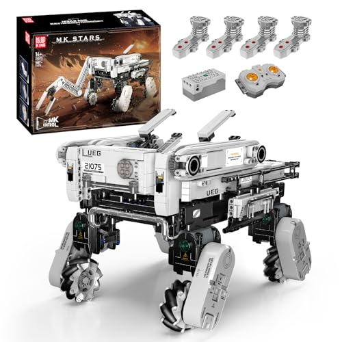 Mould King Technik 21075 Roboterhund, D-307A, Mechanischer Roboterhund Spielzeug Bausteine, 1887 Teile Ferngesteuertes Roboterhund Spielzeug für Erwachsene und Kinder, DIY Bauset Mould King Technik 21075 Roboterhund, D-307A, Mechanischer Roboterhund Spielzeug Bausteine, 1887 Teile Ferngesteuertes Roboterhund Spielzeug für Erwachsene und Kinder, DIY Bauset von Mould King