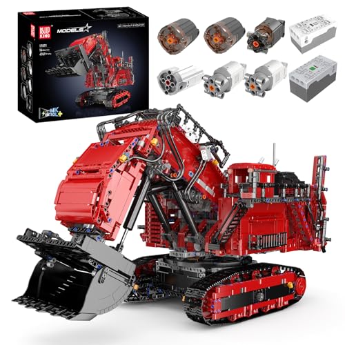 Mould King 17071 Technik Bagger, 4767 Teile High-Tech APP Ferngesteuert Raupenbagger Modell, Motorisierter LKW-Modell Klemmbausteine Bauset Mould King 17071 Technik Bagger, 4767 Teile High-Tech APP Ferngesteuert Raupenbagger Modell, Motorisierter LKW-Modell Klemmbausteine Bauset von Mould King