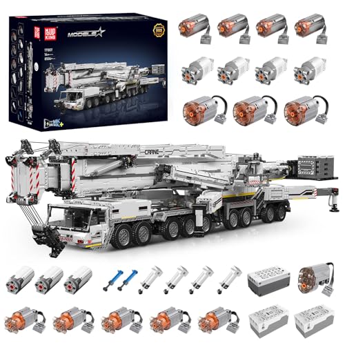 Mould King Technik Kran Bausteine für APP RC LTM 11200 Raupenkran MOC Schwerlastkran LKW Technologie Kran Klemmbausteine Bausatz (8506 Teile) von Mould King