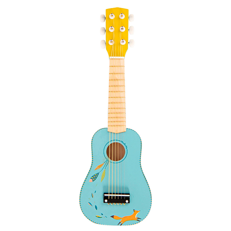 Kinder-Gitarre LE VOYAGE D‘OLGA in hellblau von Moulin Roty