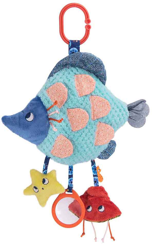 Moulin Roty Les Aventures de Paulie Aktivitätsspielzeug, Blue Fish, Babyspielzeug Moulin Roty Les Aventures de Paulie Aktivitätsspielzeug, Blue Fish, Babyspielzeug von Moulin Roty