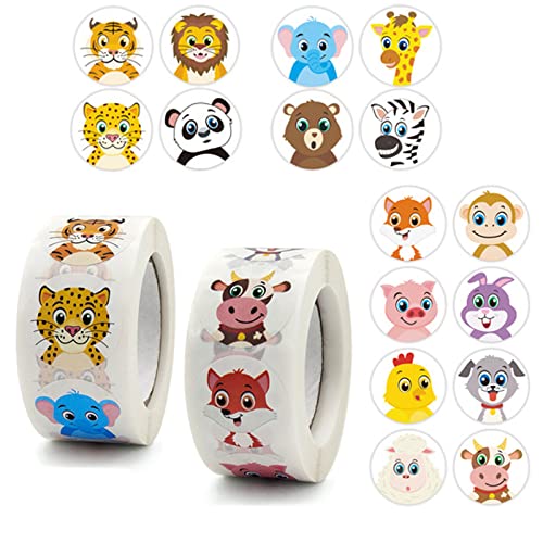 2 Rollen Tier Belohnungsaufkleber, Belohnung Aufkleber, Motivationsaufkleber, für Kinder, Party, Favors, Geschenken, Lehrer und Eltern, Klassenzimmer 2 Rollen Tier Belohnungsaufkleber, Belohnung Aufkleber, Motivationsaufkleber, für Kinder, Party, Favors, Geschenken, Lehrer und Eltern, Klassenzimmer von Mount Kumgang
