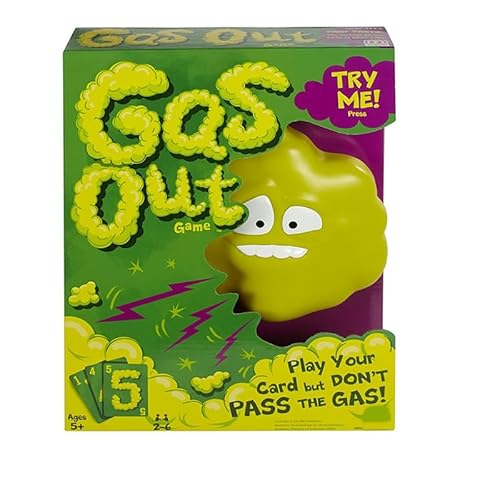 Gas-Out-Spiel, Gas Out für Familie und Freunde, Furz-Spiele, Familien- und Spielabend, lustige elektronische Furzgeräusche aus einer Kunststoff-Gaswolke von Mounteps