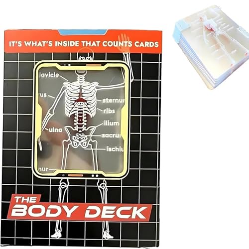 Human Deck Menschliche Anatomie - Auf das Innenleben kommt es an Karten, 3D-Bilder, Poker, Spielkarten von Mounteps
