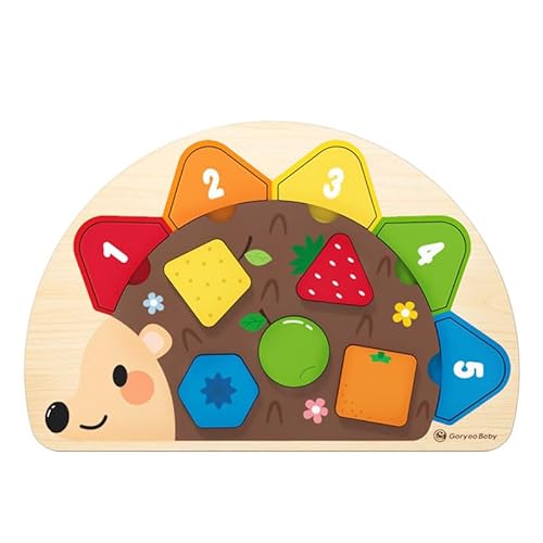Montessori Puzzle Spielzeug für 1 2 3 Jahre alte Jungen Mädchen,Holz Puzzle für Jungen Baby Vorschule Lernen Farbe Sorting Spielzeug für 1-2-3 Jahr alte Mädchen Jungen Zahl Passende Holzbrett Bildungs von Mounteps