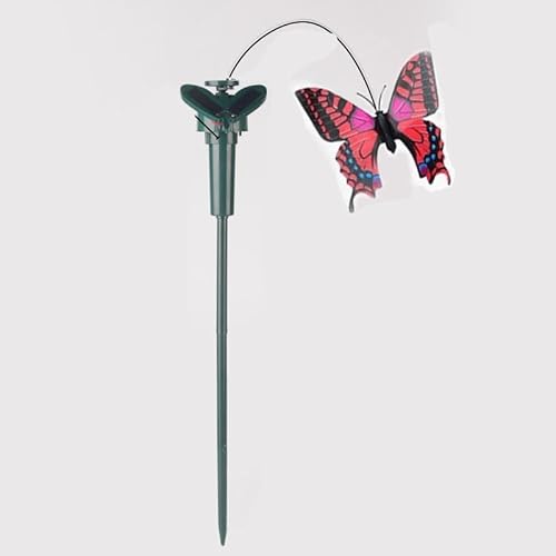 Mounteps 3 Stück solarbetriebene flatternde Schmetterlinge Gartenornamente mit doppelter Stromquelle (A-Butterfliesen) von Mounteps