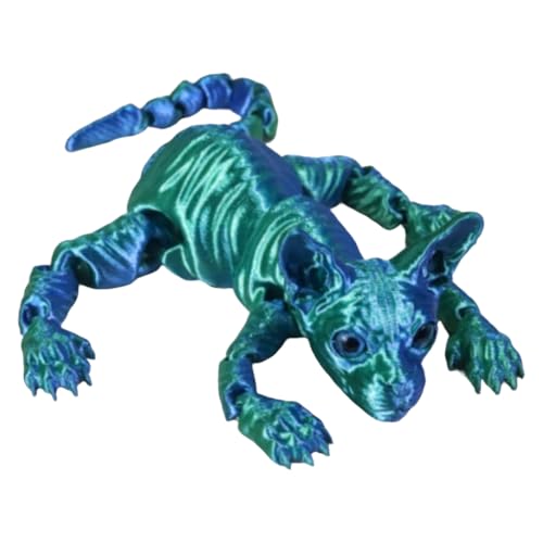 Mounteps Mystische 3D-Katzen-Figur, farbenfrohes realistisches Design mit flexiblen Gelenken, Mystic Meow Sammlerstück, Heimdekoration und Geschenk für Katzenliebhaber und ästhetische Hexen-Fans von Mounteps