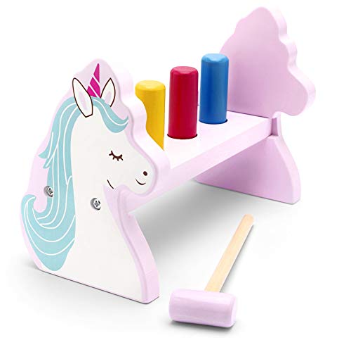 Mousehouse Gifts - Hammerbank mit Einhorn-Motiv - Spielzeug für Kinder - Holz Mousehouse Gifts - Hammerbank mit Einhorn-Motiv - Spielzeug für Kinder - Holz von Mousehouse Gifts