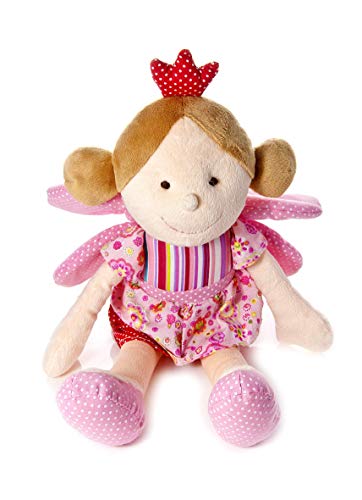Mousehouse Gifts Rosa Märchenprinzessin Poupetta Puppe Prinzessin mit Flügeln und Krone von Mousehouse Gifts