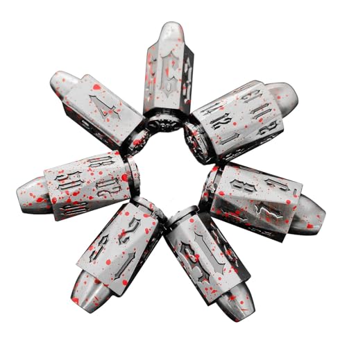 Einzigartige Würfel, Metallwürfel - 7X Polyedrische RPG-Spiel-Bullet-Würfel,Rollenspielwürfel aus Zinklegierung, Brettspiel-Würfelspielzubehör für Tischspielspielzeug Einzigartige Würfel, Metallwürfel - 7X Polyedrische RPG-Spiel-Bullet-Würfel,Rollenspielwürfel aus Zinklegierung, Brettspiel-Würfelspielzubehör für Tischspielspielzeug von Moxeupon