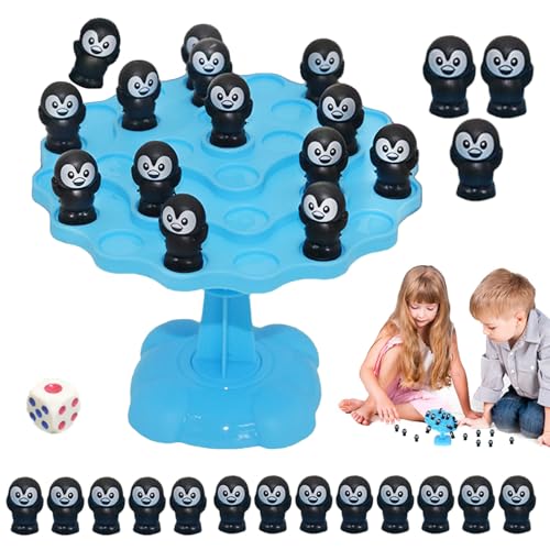 Moxeupon Balance Spiel | Pinguin Brettspiel - Interaktives Lernspielzeug Balance Board Für Kinder Erwachsene Zuhause Schule Camping von Moxeupon