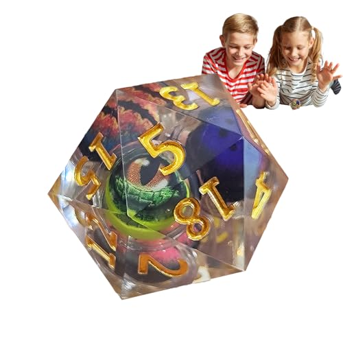 Moxeupon Dragon Eye Harzwürfel, Eye Flüssigkernwürfel | Flüssigkernharz -Augenwürfel,Mehrseitiger, Quicksand-Effekt, Rollenspiele-Spiel-Accessoires, handgefertigtes Handwerk für Kinder Moxeupon Dragon Eye Harzwürfel, Eye Flüssigkernwürfel | Flüssigkernharz -Augenwürfel,Mehrseitiger, Quicksand-Effekt, Rollenspiele-Spiel-Accessoires, handgefertigtes Handwerk für Kinder von Moxeupon