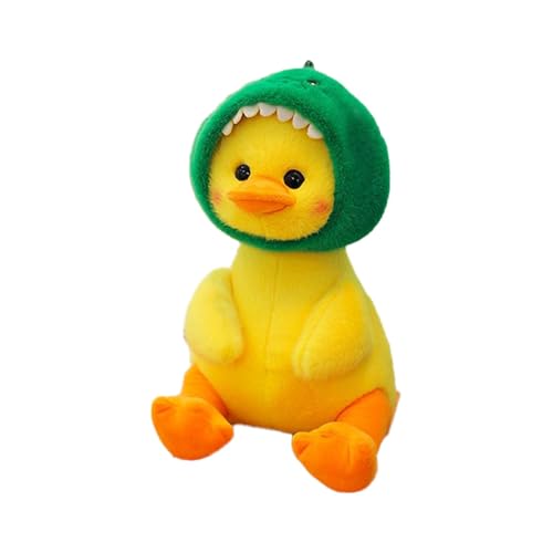 Moxeupon Gestopfte Ente, Ente stickig | 9,84-Zoll-Gelbe Ente Stoffed Puppe mit | Dekorationsmaterial, Spielzeugwurfkissen, Sofa -Kissen, Babyschlafkumpel für alle Altersgruppen von Moxeupon