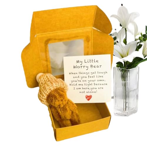 Moxeupon Winzige Bären - Kuscheltier Bär Im Karton,Handgefertigtes Kleines Tier Mit Inspirationskarten Tasche Für Kleinkinder Abschluss Mutter Valentinstag Weihnachten Moxeupon Winzige Bären - Kuscheltier Bär Im Karton,Handgefertigtes Kleines Tier Mit Inspirationskarten Tasche Für Kleinkinder Abschluss Mutter Valentinstag Weihnachten von Moxeupon