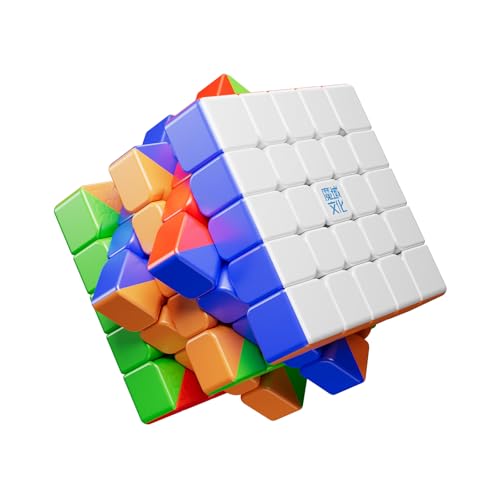 Moyu 5x5 Magic Cube Aochuang v6 Magnetic Master Cube 5x5x5 Puzzle Toy Cube Stickerless, 96 Magnets, Anti-Stick Design Adjustable Elasticity Stickerless Magic Cube (Single-Track UV Coated Version) von Moyu
