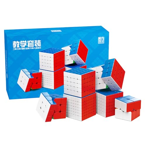 Moyu Meilong 2x2 3x3 4x4 5x5 6x6 7x7 Lernwürfel-Set Stickerlose Speed Cubes Bundle Geschenk für Kinder Erwachsene 6 Pack Moyu Meilong 2x2 3x3 4x4 5x5 6x6 7x7 Lernwürfel-Set Stickerlose Speed Cubes Bundle Geschenk für Kinder Erwachsene 6 Pack von Moyu