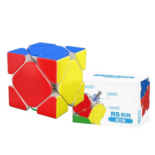 Moyu RS Skewb Magnetischer Skewb M Puzzle, ohne Aufkleber, einfach zu drehen, schneller und professioneller Würfel (magnetische Version) von Moyu