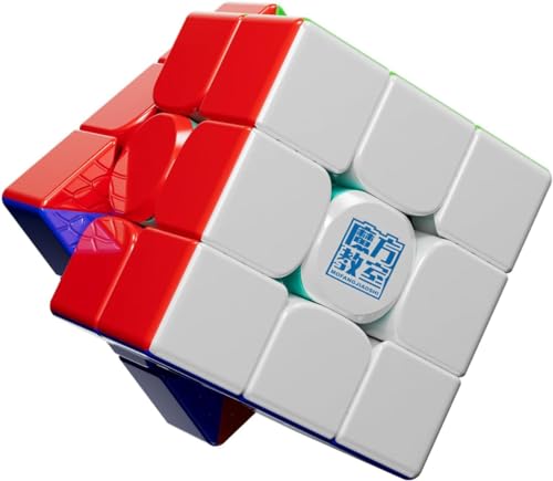 Moyu RS3M V5 2023 Ball Core UV Coated 3x3 SpeedCube with Robot Shape Display Box, 3x3x3 Puzzle Stickerless RS3M V5 MagLev Master Cube (MagLev+Ball-Core Magic Clothes) Gift for Speed Cuber von Moyu