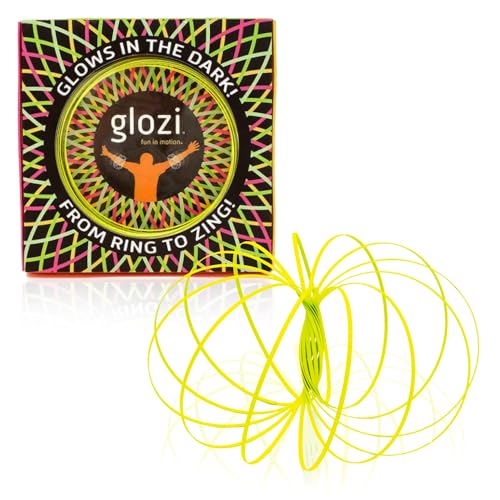 Glozi Geometrisches Magisches Flow Armband - Einfach zu Bedienen - 3D Spirale Spielzeug, Spinning für Kinder und Erwachsene (Yellow) von Mozi
