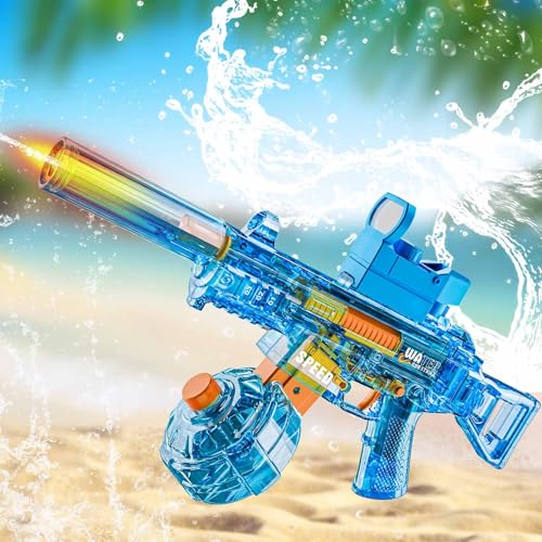 2025 Neue elektrische Wasserpistole, automatische Verbindungswasserpistole, ultralange Reichweite, große Kapazität automatische Wasserabsorption, ultralange Standby Maximale kinetische Energie: 0,5J von MozkeTo19