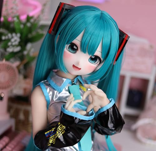 Mozu Meku 1/2 weibliche nahtlose Miku Ver. Actionfiguren aus vollem Silikonmaterial, JYFigures 85 cm flexible weibliche Figurenpuppen für Cosplay/Fotografie/Kunst (Wig) von Mozu