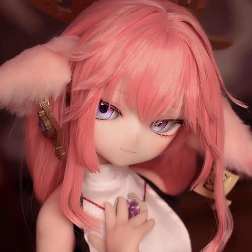 Mozu TinyFox 2.0 1/2 weibliche nahtlose Genshin Impact Anime Actionfiguren Vollsilikonmaterial, JYFigures Yae Miko 85cm Flexible Figur Puppen für Cosplay/Fotografie/Kunst (Perücke ) (Standard Edition) von Mozu