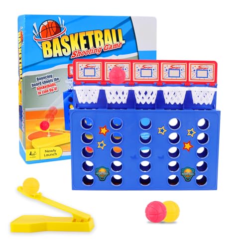 Bounce Ball Game, Bouncing Ball Tischspiel, Wurfspiel Bounce Off Party Game, Bounce Jumping Ball Tabletop Spiel, Mini Basketball Tischspiel, Desktop Bounce Ballspiel für Familie und Party von MplehDa