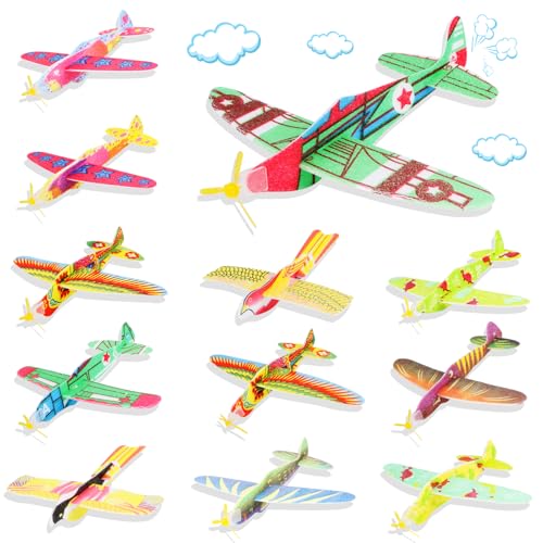 Gleitflugzeuge Set, 12 Stück Gleiter Flieger, Styroporflieger Styropor, Styroporflieger Segelflugzeuge Styroporgleiter für Kinder, Kindergeburtstag Mitgebsel, Mitbringsel, Gastgeschenke Gleitflugzeuge Set, 12 Stück Gleiter Flieger, Styroporflieger Styropor, Styroporflieger Segelflugzeuge Styroporgleiter für Kinder, Kindergeburtstag Mitgebsel, Mitbringsel, Gastgeschenke von MplehDa