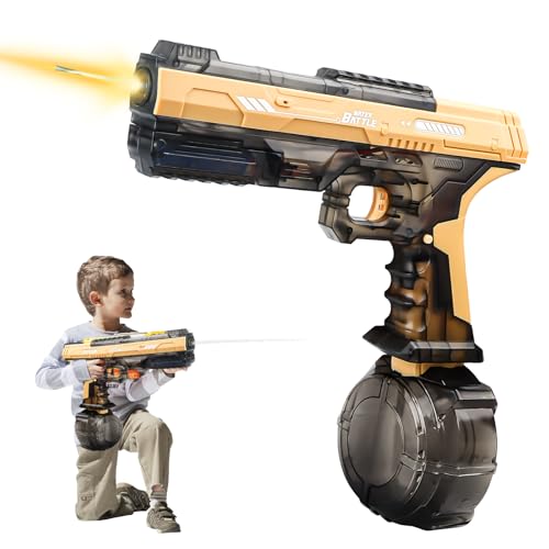 Wasserpistole Elektrisch Automatische Spritzpistolen 26-32 ft Vollautomatische Splasher 500CC Aqua Powered Water Gun Blaster Wasser Spielzeug Pistolen für Kinder Schwimmbad Party Strand Wasserpistole Elektrisch Automatische Spritzpistolen 26-32 ft Vollautomatische Splasher 500CC Aqua Powered Water Gun Blaster Wasser Spielzeug Pistolen für Kinder Schwimmbad Party Strand von MplehDa
