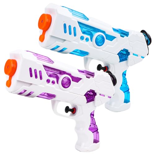 Wasserpistole Spielzeug Klein, 2 Stück Wasserpistole für Kinder Erwachsene, Super Wasser Blaster Soaker Wasserspritzpistole für Sommer Schwimmbad Pool Strand Wasserschlacht Spielzeug von MplehDa