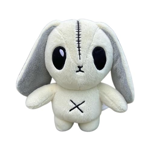 Mppchhn Plüschtier Kaninchen - Weiche Wohnraumdekoration,Goth Kaninchen Plüsch Halloween Kuscheltier,Für Kinder Mädchen Erwachsene Bett Wohnzimmer Sofa Party Urlaub Ostern Reisen von Mppchhn