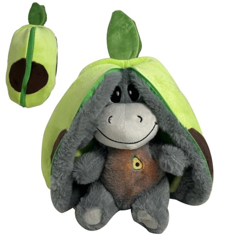 Mppchhn Schlafendes Plüschtier | Plüsch-Eselpuppen | Atmendes Stofft | Atem Plüschiger Esel | Mit Realistischer Und Licht | Stofftier Für Schlafende Kinder | 30cm von Mppchhn