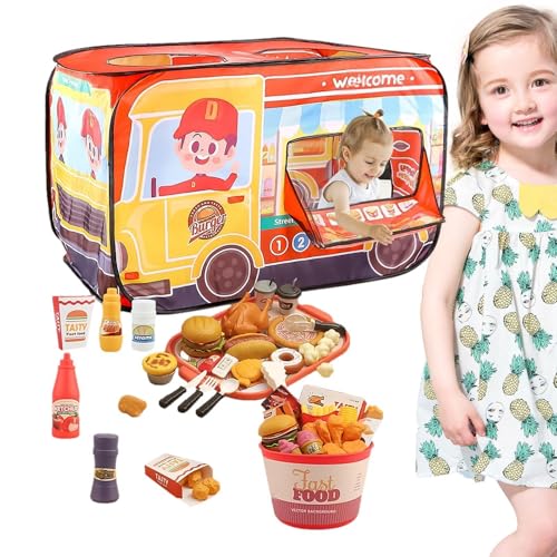 Mppchhn Spielzeug-Lebensmittel-Set - Realistisches Hamburger-Spielset für Kinder mit Tablett | Stellen Sie Sich buntes Essen für Rollenspiele für Mädchen und vor, niedliches Spielhauszubehör zur Mppchhn Spielzeug-Lebensmittel-Set - Realistisches Hamburger-Spielset für Kinder mit Tablett | Stellen Sie Sich buntes Essen für Rollenspiele für Mädchen und vor, niedliches Spielhauszubehör zur von Mppchhn