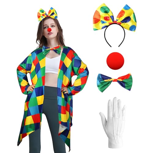 Mprocen 6-teiliges Funtery-Clown-Kostüm-Set Mprocen 6-teiliges Funtery-Clown-Kostüm-Set von Mprocen
